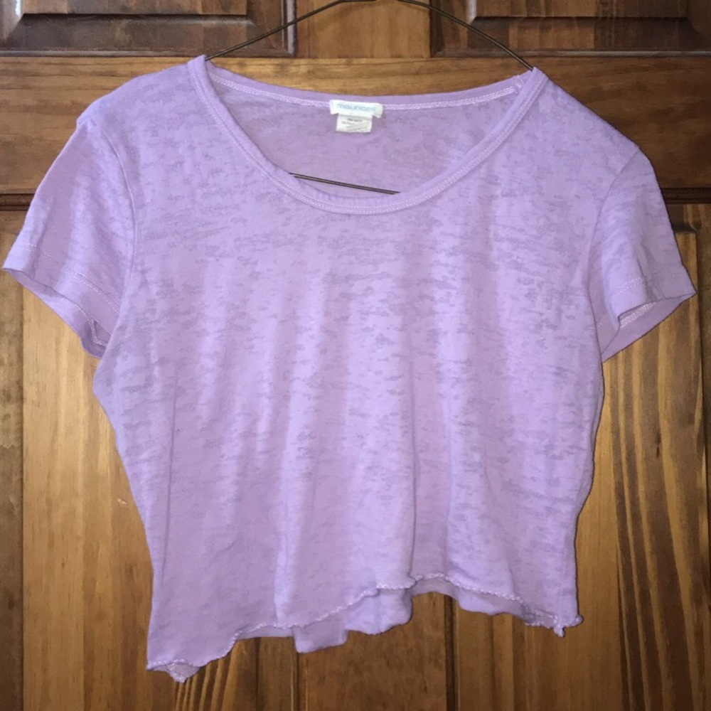 ☀️Lavender lettuce trim shirt